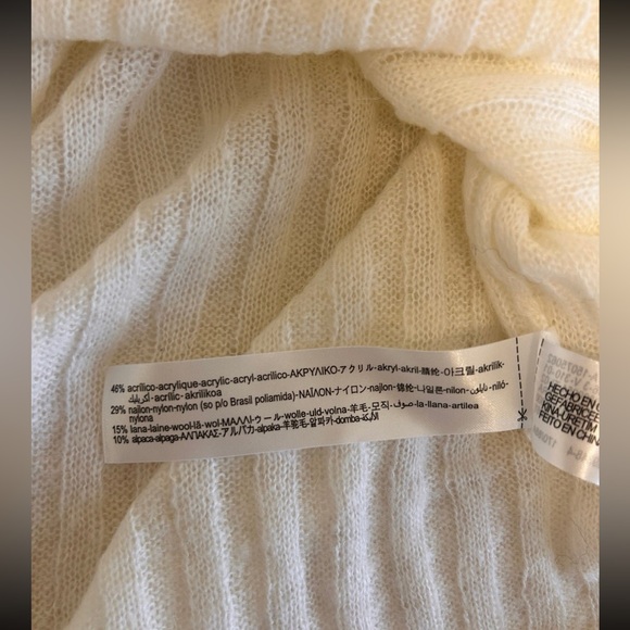 Zara SEMI-SHEER RIBBED KNIT SWEATER - Picture 9 of 9